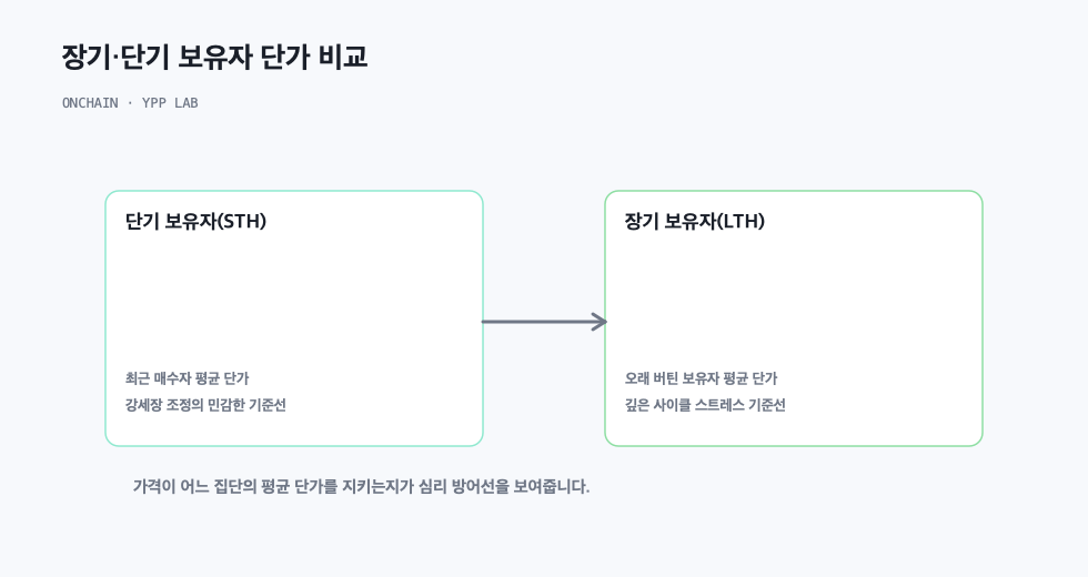 장기·단기 보유자 단가 비교